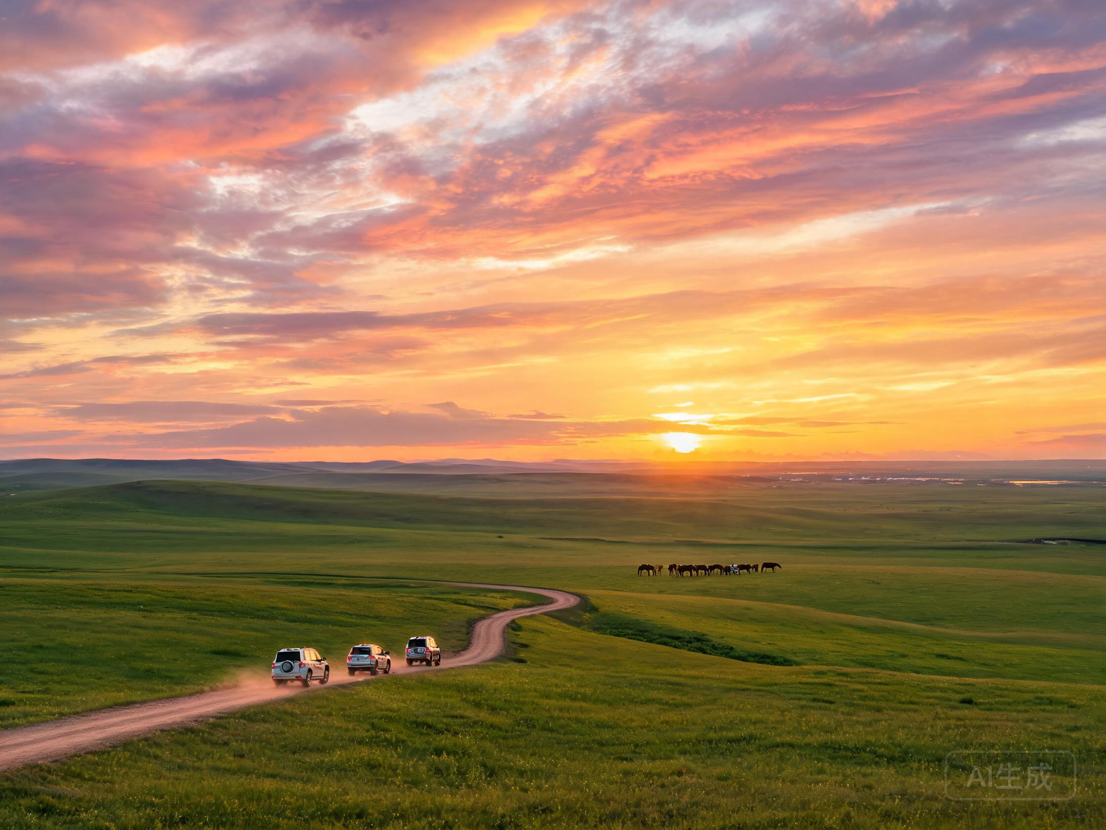 Self-driving across Inner Mongolia grassland