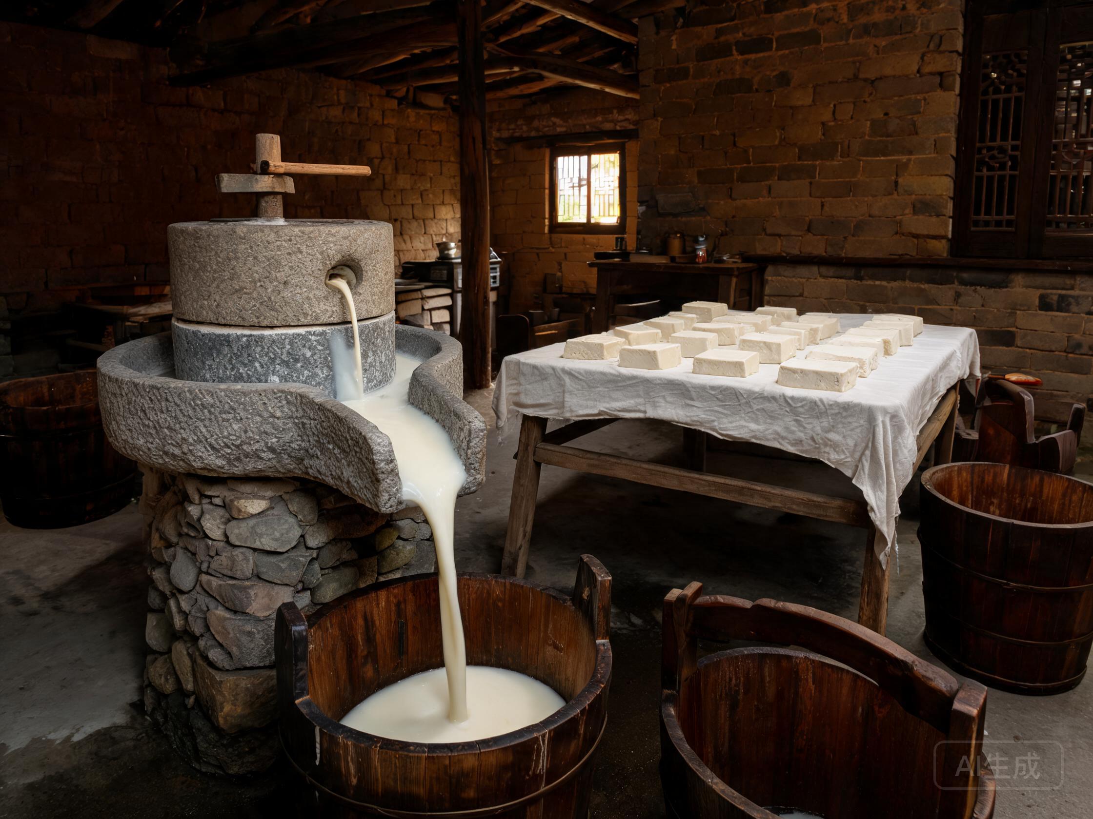 Traditional Tofu Making